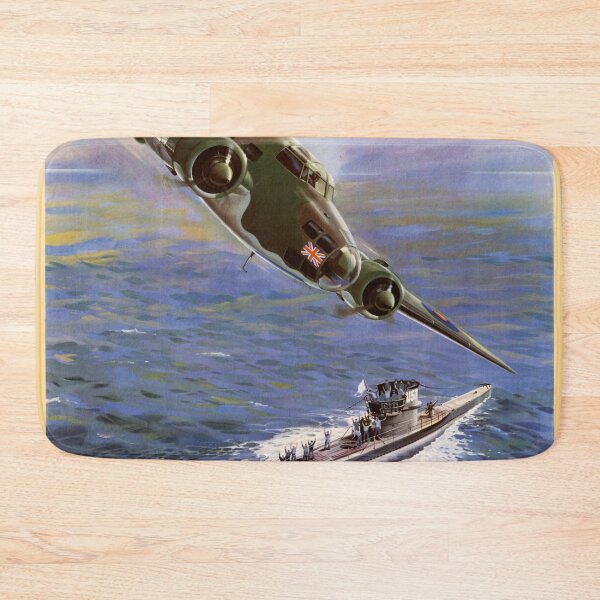 Item preview, WWII Propaganda Poster | Capture of German U-570 | RAF Victory Art | Lockheed Hudson & Submarine Surrender | Back Them Up designed and sold by artofuniverse.