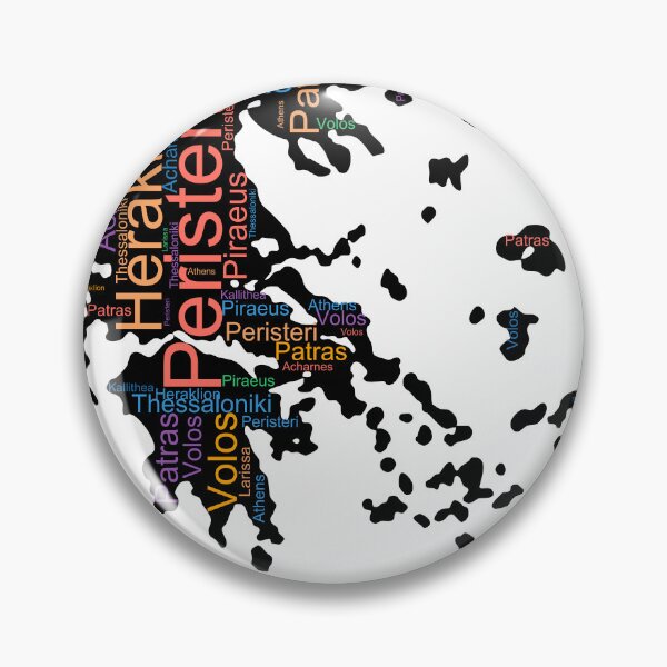 Item preview, Greece City Names Word Art designed and sold by TheIconSmith.