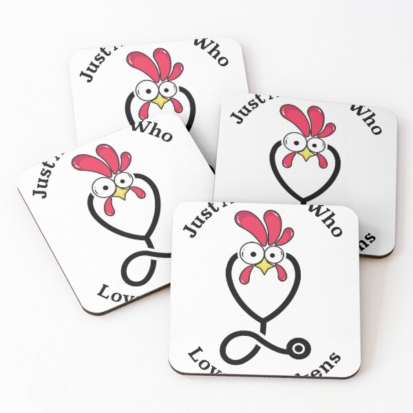 Item preview, Just A Nurse Who Loves Chickens Funny Farm Animal Humor For Medical Workers  designed and sold by biomood.