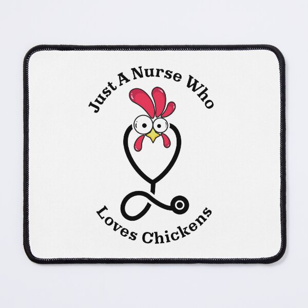 Item preview, Just A Nurse Who Loves Chickens Funny Farm Animal Humor For Medical Workers  designed and sold by biomood.