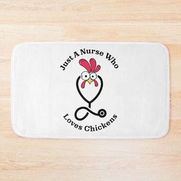 Item preview, Just A Nurse Who Loves Chickens Funny Farm Animal Humor For Medical Workers  designed and sold by biomood.
