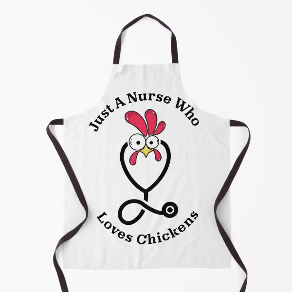 Item preview, Just A Nurse Who Loves Chickens Funny Farm Animal Humor For Medical Workers designed and sold by biomood.