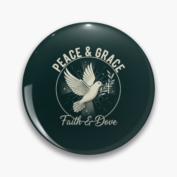 Item preview, Peace & Grace Christian Dove Design - Holy Spirit Olive Branch Spiritual Art designed and sold by Syrupulse.