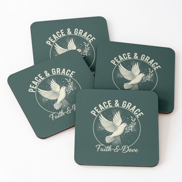 Item preview, Peace & Grace Christian Dove Design - Holy Spirit Olive Branch Spiritual Art designed and sold by Syrupulse.