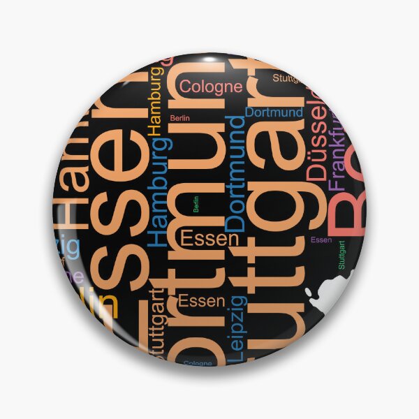 Item preview, Germany City Names Word Art designed and sold by TheIconSmith.