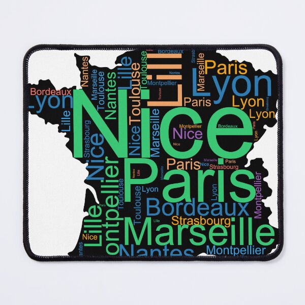 Item preview, France City Names Word Art designed and sold by TheIconSmith.