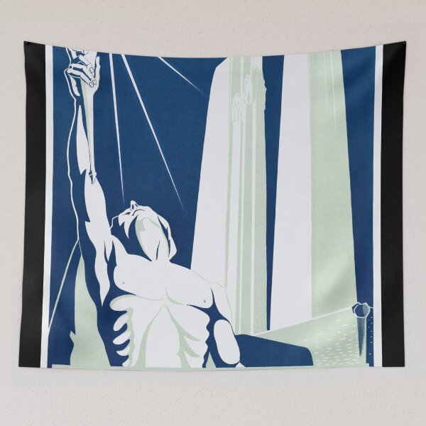 Item preview, Vintage WWII Poster | Art Deco Memorial Art | Vimy Memorial Tribute | Torch of Hope & Remembrance | Patriotic Wall Decor designed and sold by artofuniverse.