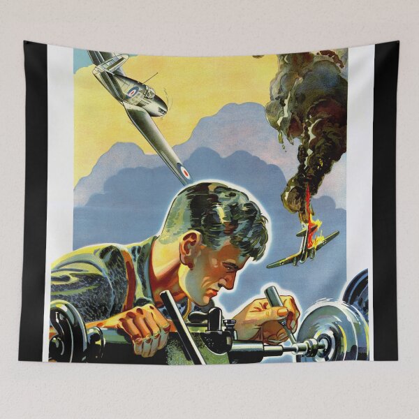 Item preview, Copy of WWII British Propaganda Poster | Merchant Navy Tribute Art | Heroic Sailors & Officer | Bold Colors & Historical Significance designed and sold by artofuniverse.