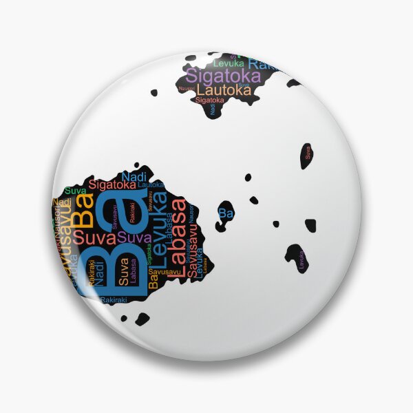 Item preview, Fiji City Names Word Art designed and sold by TheIconSmith.