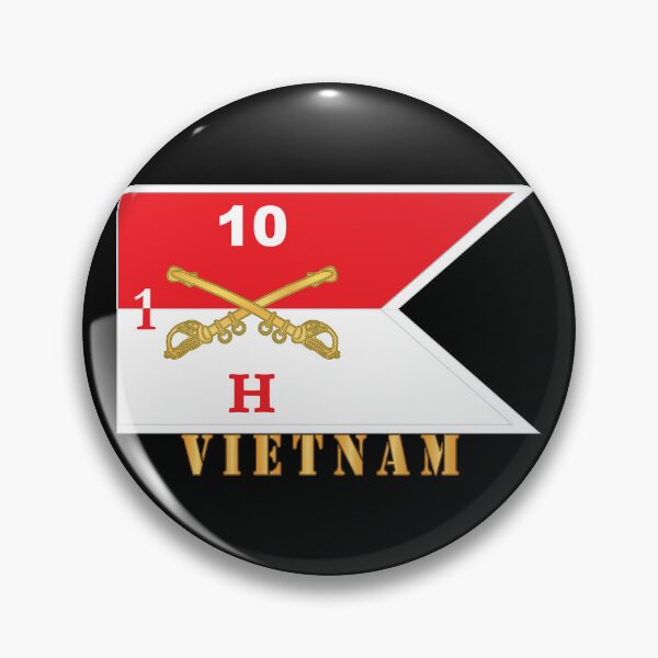 Item preview, Army - Hotel Troop - 1st Squa0dron, 10th Cavalry Guidon w White Boundries - Vietnam X 300 designed and sold by Military Insignia Products.