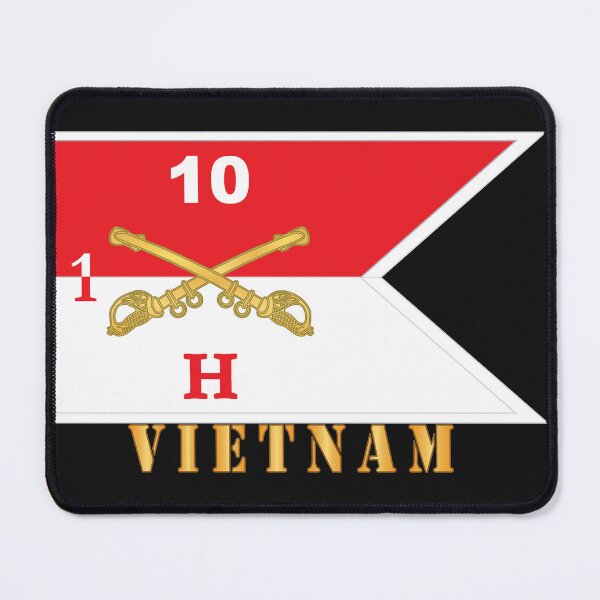 Item preview, Army - Hotel Troop - 1st Squa0dron, 10th Cavalry Guidon w White Boundries - Vietnam X 300 designed and sold by Military Insignia Products.