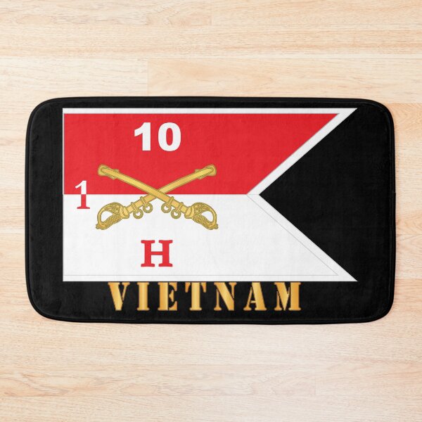 Item preview, Army - Hotel Troop - 1st Squa0dron, 10th Cavalry Guidon w White Boundries - Vietnam X 300 designed and sold by Military Insignia Products.