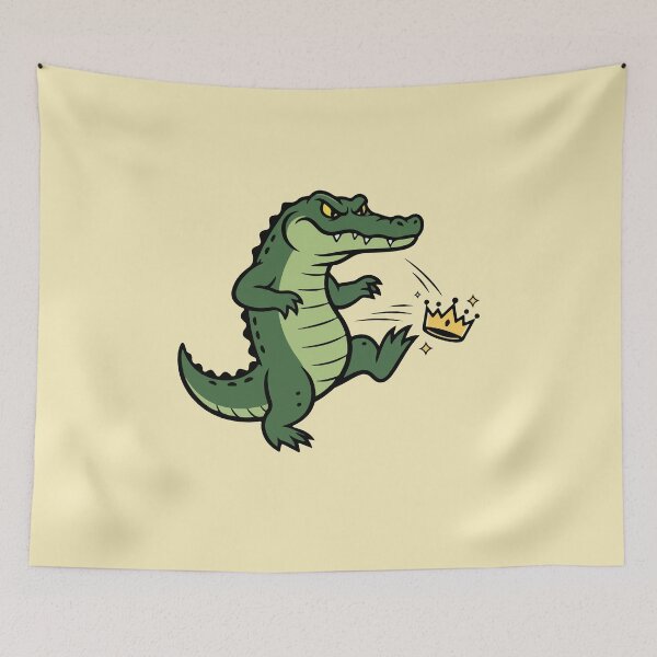 Item preview, The Fierce Alligator and the Broken Crown - No Kings in America designed and sold by Felinefinesse.
