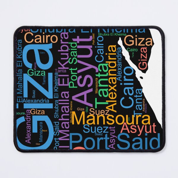 Item preview, Egypt City Names Word Art designed and sold by TheIconSmith.