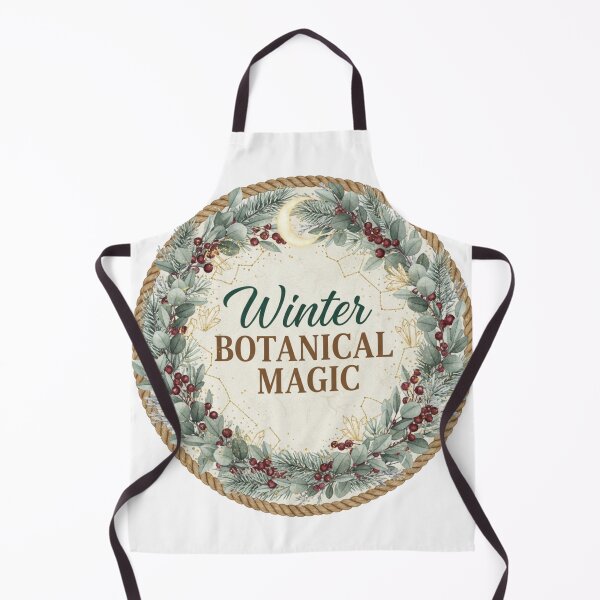 Item preview, Winter Botanical Magic Celestial Yule Wreath designed and sold by PanGieroj.