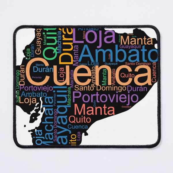 Item preview, Ecuador City Names Word Art designed and sold by TheIconSmith.