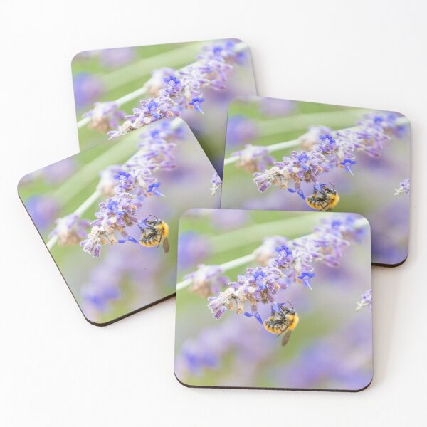 Item preview, Bee collecting nectar from a lavender flower designed and sold by Pascal-F.