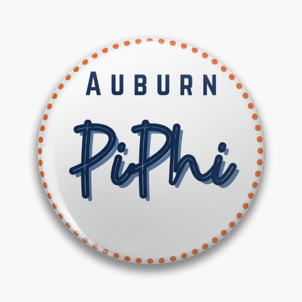 Item preview, Auburn Sorority Football Gameday Pin Button designed and sold by Kickoff Buttons.