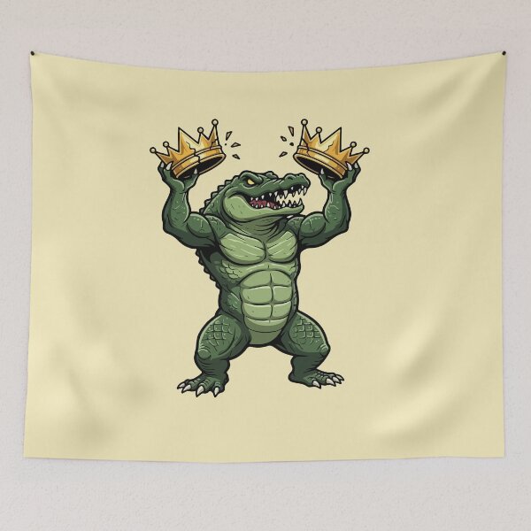 Item preview, The Fierce Alligator and the Broken Crown - No Kings in America designed and sold by Felinefinesse.