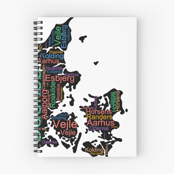 Item preview, Denmark City Names Word Art designed and sold by TheIconSmith.