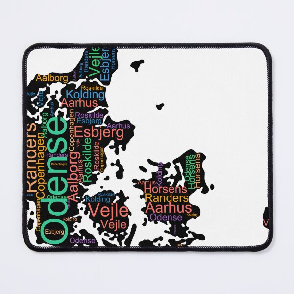 Item preview, Denmark City Names Word Art designed and sold by TheIconSmith.