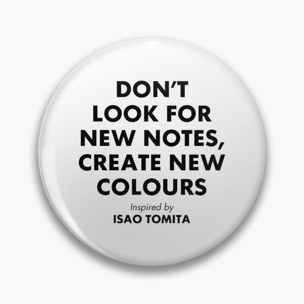 Item preview, Isao Tomita | Don't Look for New Notes | Create New Colors | BLACK VERSION designed and sold by parissiArt.