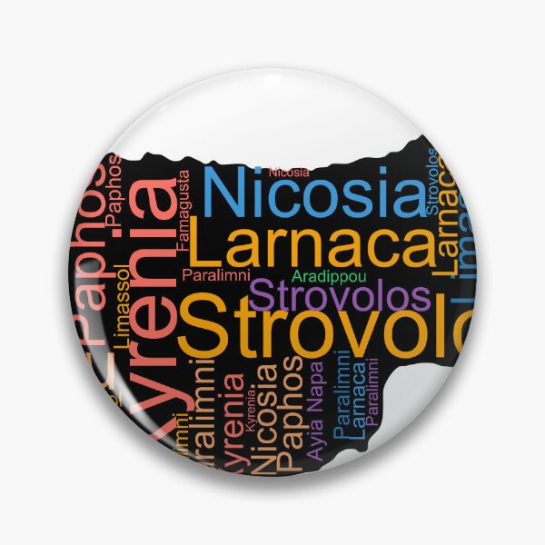 Item preview, Cyprus City Names Word Art designed and sold by TheIconSmith.