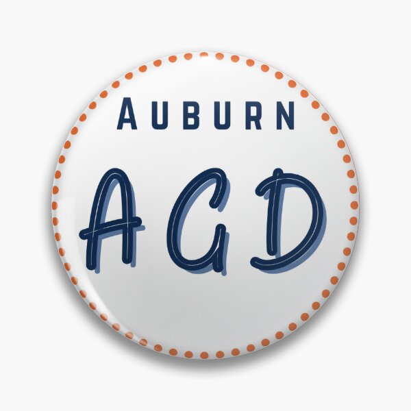 Item preview, Auburn Sorority Football Gameday Pin Button designed and sold by Kickoff Buttons.