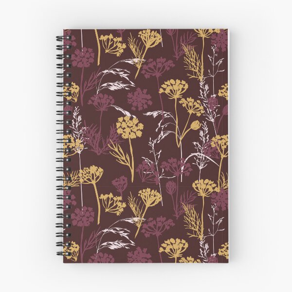 Item preview, Woods Road Wildflowers - Maroon designed and sold by Sierra Rose Studio.