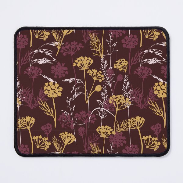 Item preview, Woods Road Wildflowers - Maroon designed and sold by Sierra Rose Studio.