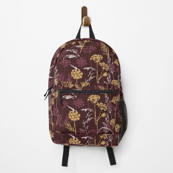 Item preview, Woods Road Wildflowers - Maroon designed and sold by Sierra Rose Studio.