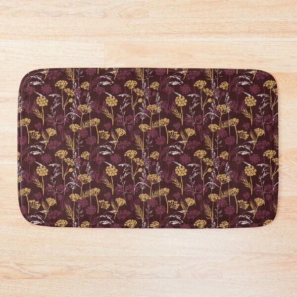 Item preview, Woods Road Wildflowers - Maroon designed and sold by Sierra Rose Studio.