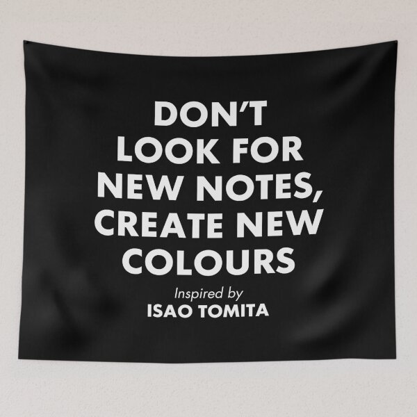 Item preview, Isao Tomita | Don't Look for New Notes | Create New Colors | WHITE VERSION designed and sold by parissiArt.