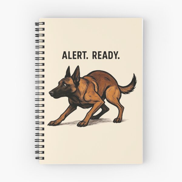 Item preview, Alert Ready Belgian Malinois - Action Poised Design designed and sold by MiLaKK.
