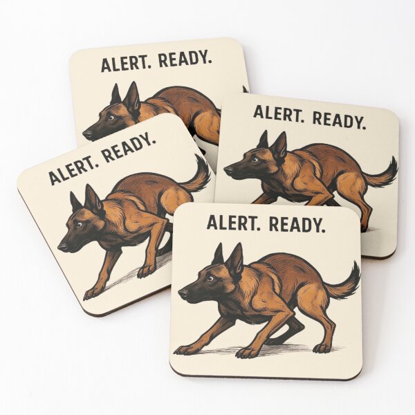 Item preview, Alert Ready Belgian Malinois - Action Poised Design designed and sold by MiLaKK.