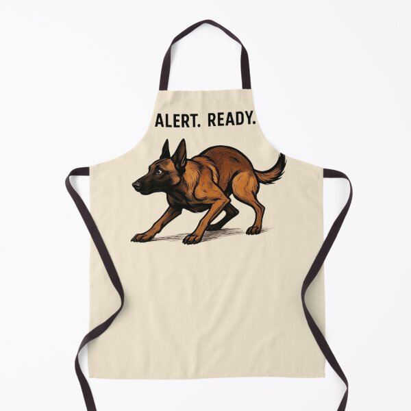 Item preview, Alert Ready Belgian Malinois - Action Poised Design designed and sold by MiLaKK.