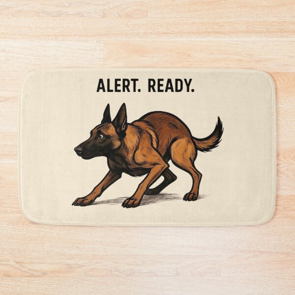 Item preview, Alert Ready Belgian Malinois - Action Poised Design designed and sold by MiLaKK.