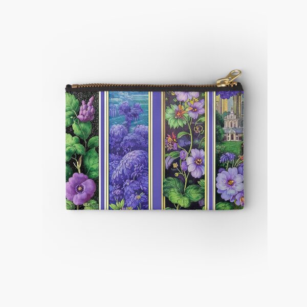 Item preview, Vibrant Purple Floral Stained Glass Panels designed and sold by LanaGustavsson.
