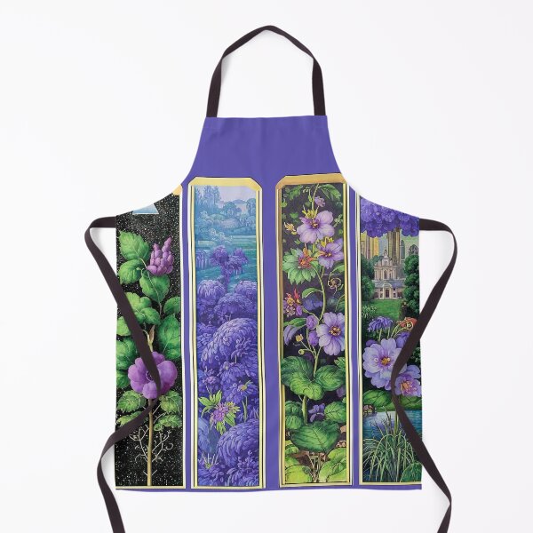 Item preview, Vibrant Purple Floral Stained Glass Panels designed and sold by LanaGustavsson.