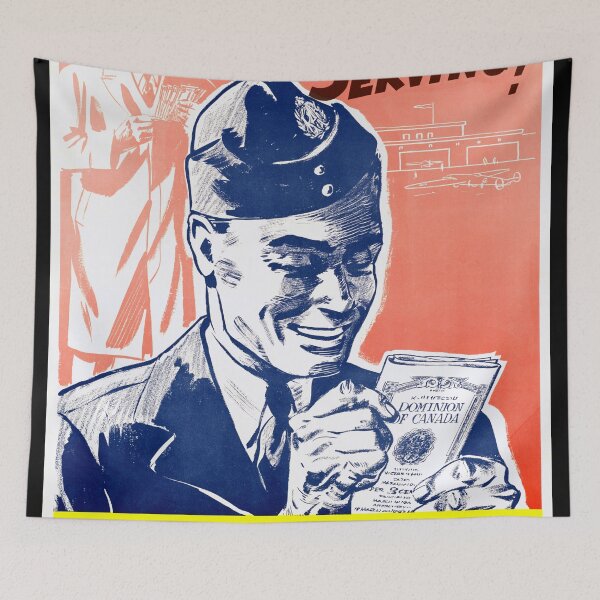 Item preview, Vintage WWII Canadian Propaganda Poster | Buy Victory Bonds Art Print | 1940s Military & Homefront Decor | Historical Wall Art designed and sold by artofuniverse.