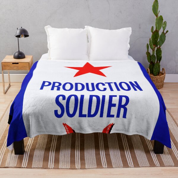 Item preview, Vintage WWII Morale Poster | Carnegie-Illinois Steel Production Soldier | Red Star & Victory Legion Eagle | Home Front Art designed and sold by artofuniverse.