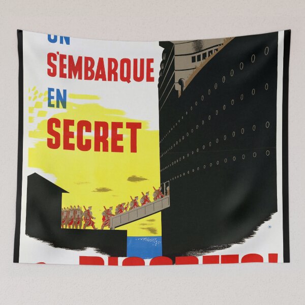Item preview, Vintage WWII Propaganda Poster | Canadian War Information Board Art | Secret Military Operation Poster | Wall Art Decor designed and sold by artofuniverse.