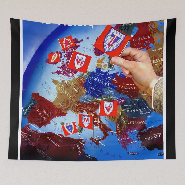 Item preview, World War II Propaganda Poster | Buy Victory Bonds Art Print | Vintage Map of Europe | Patriotic & Historic Wall Decor designed and sold by artofuniverse.