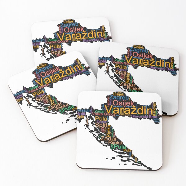 Item preview, Croatia City Names Word Art designed and sold by TheIconSmith.
