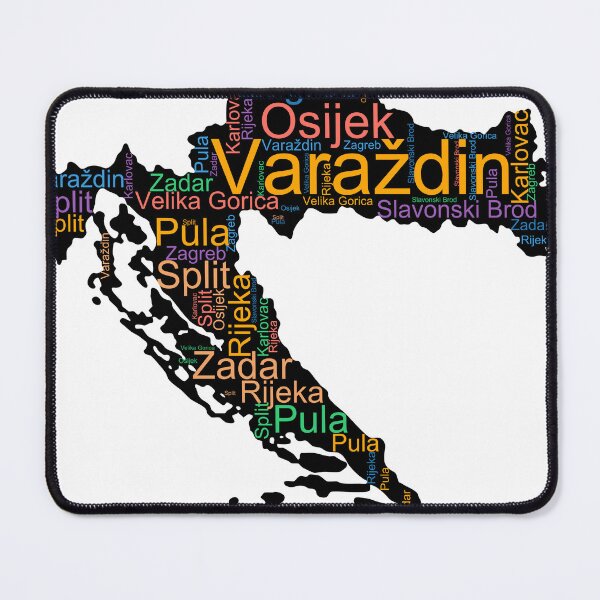 Item preview, Croatia City Names Word Art designed and sold by TheIconSmith.