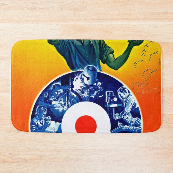Item preview, Roll 'em Out WWII Propaganda Poster | Aircraft Production | Canadian Contribution | Vivid Color Scheme & Heroic Imagery designed and sold by artofuniverse.