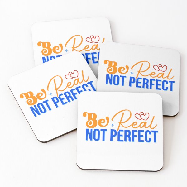 Item preview, Be Real Not Perfect – Inspirational Quote Design designed and sold by Building60media.