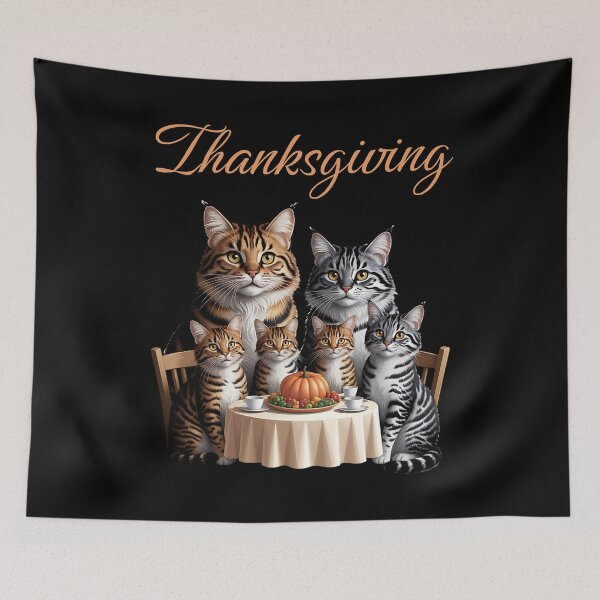 Item preview, Thanksgiving lovely cat design designed and sold by ReneMM.