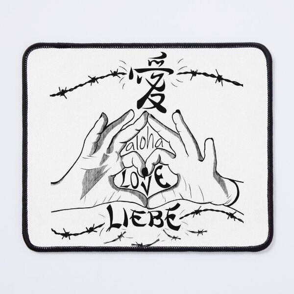Item preview, Spread Love! Hands in heart shape with Japanese Kanji (愛), Aloha & LOVE statement design designed and sold by YunusKelebek911.