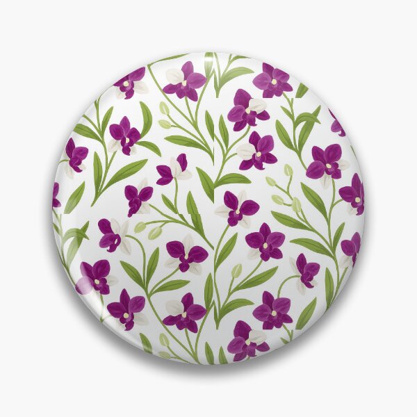 Item preview, Purple Dendrobium Orchid Pattern – Exotic Tropical Floral Design designed and sold by GraceCreation.